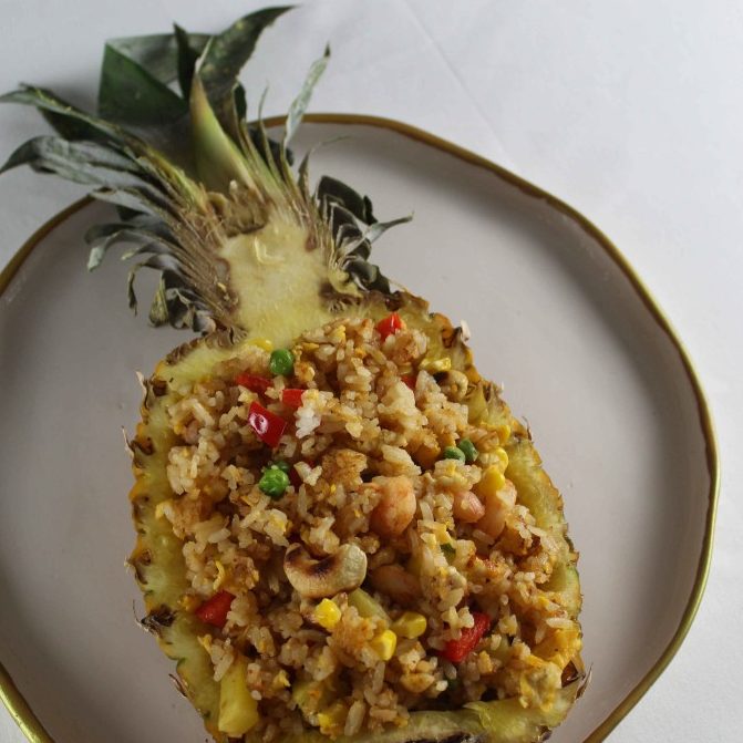 arroz frito thai piña